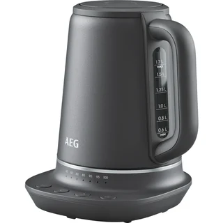 AEG Wasserkocher, 7 Temperaturstufen, 3-fache Sicherheitsabschaltung, Warmhaltefunktion, 1,7 Liter, Tropfschutz, Einfache Reinigung, 360° Basis, Anti-Ruts