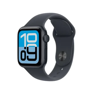 Apple Watch SE 3 40 mm Mitternacht Aluminium mit Mitternacht Sportarmband - S/M