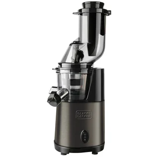 Black & Decker BXJE200E, Langsamer Entsafter, Schwarz, 1 l, 1 l, 8 cm, Edelstahl
