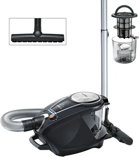 Bosch Staubsauger beutellos ProSilence Serie 8 BGS7MS64, Bodenstaubsauger, leise, Hygiene-Filter, Bodendüse für Parkett, Teppich, Fliesen, Starke Saugleistu