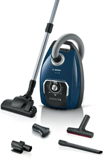 Bosch Staubsauger mit Beutel Serie 8 BGL8XPER, ideal für Allergiker, Hygiene-Filter, 10 Jahre Motorgarantie, XXL-Polsterdüse, XXL-Fugendüse, langes Kabel, M