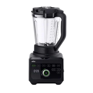 Braun PowerBlend 9 JB9040BK Hochleistungs-Standmixer mit 1600 Watt Motor, 2 l Tritan-Behälter, 18 Programme, 10 Geschwindigkeiten, Schwarz