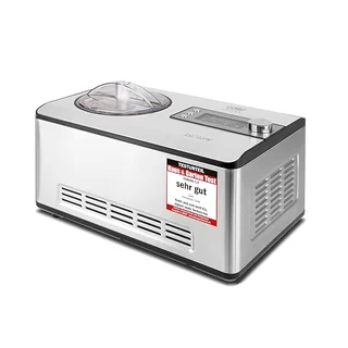 Caso Ice Creamer - 2 in 1 Design Eismaschine und Joghurtmaschine mit Kompressortechnik, kein Vorkühlen notwendig, produziert bis zu 2 Liter Eiscreme, Speis