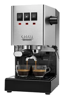 Gaggia Classic E24, Siebträgermaschine, Schwarz, Silber