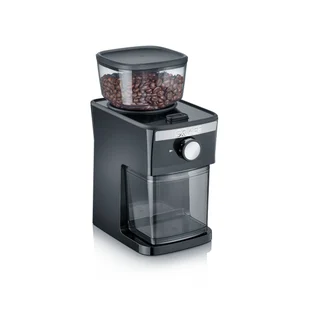 Graef CM252 - Elektrische Kaffeemühle, Bohnenbehälter 80 g, Aromaschutzdeckel, Herausnehmbares Mahlwerk, 17 Mahlgrade, 2 bis 12 Tassen, Beleuchteter S
