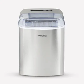H.Koenig KUB14 Eiswürfelbereiter, 12kg in 24h, 2 Eiswürfelgrößen, Automatisch, Eiswürfelschaufel