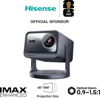 Hisense Laser Mini Projector C2 Pro, 65"-300" Projektionsgröße, 4K,IMAX Enhanced,Optischer Zoom 0.9-1.5:1,Purer Dreifarbenlaser,2600 Lumen Helligkeit,Dolby Vi