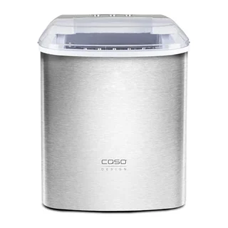 Caso IceChef Pro Eiswürfelmaschine aus Edelstahl, Eiswürfel in 6 Minuten, 12 kg Eiswürfel in 24h, selbstreinigend, 2 Eiswürfelgrößen, LCD-Display, 2,2 L Wa