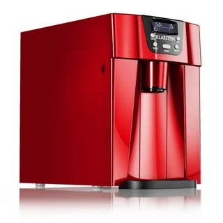 Klarstein Eiswürfelmaschine Klein, 2 L Eiswürfelbereiter & Wasserspender, Eiswürfelmaschine für 12 kg Große und Kleine Eiswürfel, Schnelle Mini-Eiswürfelmaschin