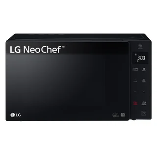 LG MH6535GDS Mikrowelle mit Grill (25 L, 1.000 W) mit Smart Inverter, Quarzgrill, Infrared Heating, EasyClean, Schwarz