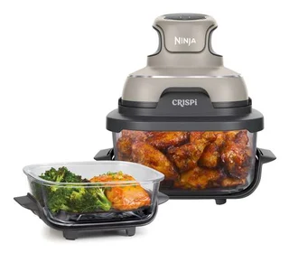 Ninja CRISPi tragbare Air fryer Heißluftfritteuse, 3,8 l, Stein FN101EUST