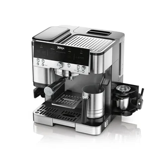 Ninja Luxe Premier 3-in-1-Kaffeemaschine mit Mahlwerk, Silber, ES601EU