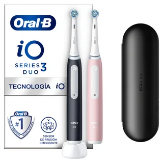 Oral-B iO Series 3 Duo matte black/blush pink + 2. Handstück + Etui