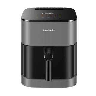Panasonic NF-CC500SXE Air Fryer mit Sichtfenster, 5 l, 80–200 °C, ETM Award 2024, digitaler Timer & LCD-Display, sanfte Dampfzugabe, 11 Voreinstellungen, einfac