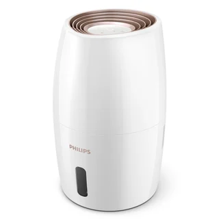 Philips Luftbefeuchter 2000 Serie, hygienische NanoCloud-Befeuchtung, 99,97% weniger Bakterien, 200ml/h, 2L Wassertank, Ultra leise (33dB), Sensor, 3 Stufen,