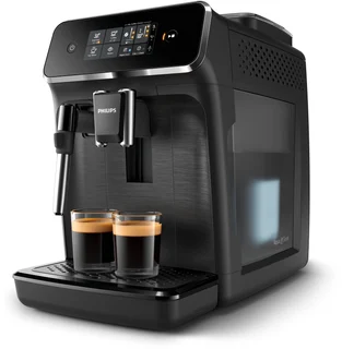 Philips Kaffeevollautomat Panarello 2200 Serie, Schwarz, 2 Spezialitäten
