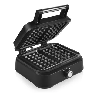 Princess Belgische Waffel Eisen Deluxe – 1500 Watt, 10-stufiges Thermostt, Antihaftbeschichtet, 26 x22 cm, für 2 Waffeln, Matt Schwarz, 132398
