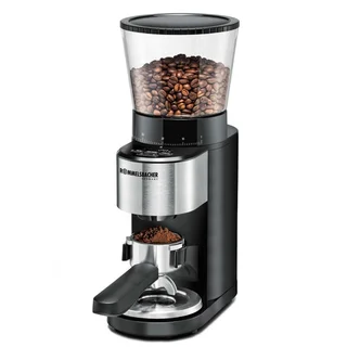 Rommelsbacher Kaffeemühle EKM 500 - Kegelmahlwerk, Präzisions-Waage, Halterung für Siebträger, Mahlgrad in 39 Stufen, 5 Funktionstasten für individuelle und flexibl