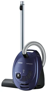 Siemens Staubsauger mit Beutel synchropower VS06A111, Bodenstaubsauger, Hygiene-Filter, Bodendüse für Hartboden und Teppich, starke Saugleistung, langes Kabel