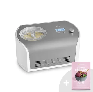 SPRINGLANE Eismaschine Elli 1,2 L mit selbstkühlendem Kompressor 135 W, Eiscrememaschine aus Edelstahl mit entnehmbarem Eisbehälter, inkl. Rezeptheft