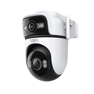 TP-Link C545D Outdoor Überwachungskamera | 2K Dual-Objektiv | 165° Weitwinkel & 6mm Teleobjektiv | Smart Tracking | Gratis KI-Erkennung | 2,4GHz WLAN & Ethern