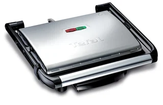 Tefal Inicio Grill GC241D, Schwarz, Silber, Edelstahl, Rechteckig, Feuerrost, 0,9 m, 2000 W