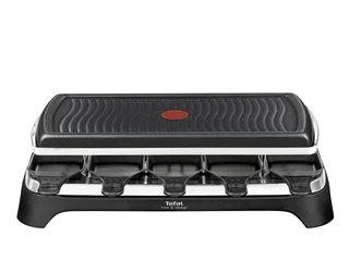 Tefal Raclette Grill Ambiance, Raclette 10 Personen, inkl. Tischgrill-Funktion, Grillplatte antihaftbeschichtet + spülmaschinengeeignet, abnehmbares 2 Meter