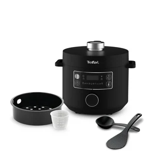 Tefal Turbo Cuisine Multikocher 4,8L, High-Speed & 10 Programme: Dampfgarer, Schmoren, Anbraten, Sous-vide, Reis & mehr, Verzögerung & Warmhaltefunktion, An