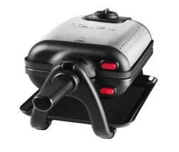 Tefal King Size Waffeleisen WM756D, Doppelwaffeleisen für 2 belgische, Dreh-Funktion, antihaftbeschichtete Platten, Dicke Waffeln, Temperaturregler,leichte