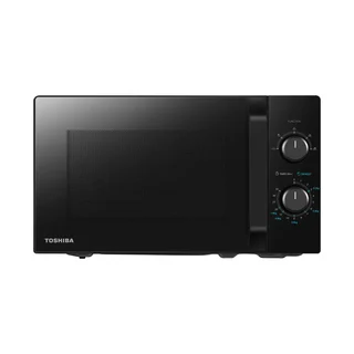Toshiba MW2-MG20PF(BK)/GE Mikrowellenherd 800 W mit knuspriger Grill- & Kombigarfunktion, 5 Leistungsstufen, 1000 W Grillleistung, Schwarz