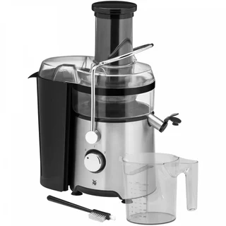 WMF Kult X Entsafter elektrisch Obst Gemüse aus Edelstahl, 500W, Saftmaschine, Slow Juicer für große Fruchtstücke, Saftkrug 1,2l, Schaumfilter, 2 Geschwin
