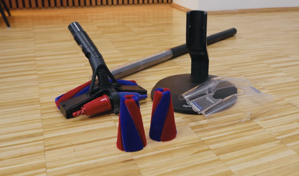 Der Lieferumfang des PencilVac ist nicht ganz so groß wie bei anderen Dyson-Produkten.