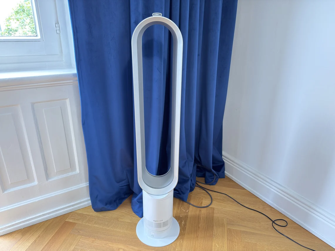 Ikonisches Design: Der Dyson AM07 Ventilator.