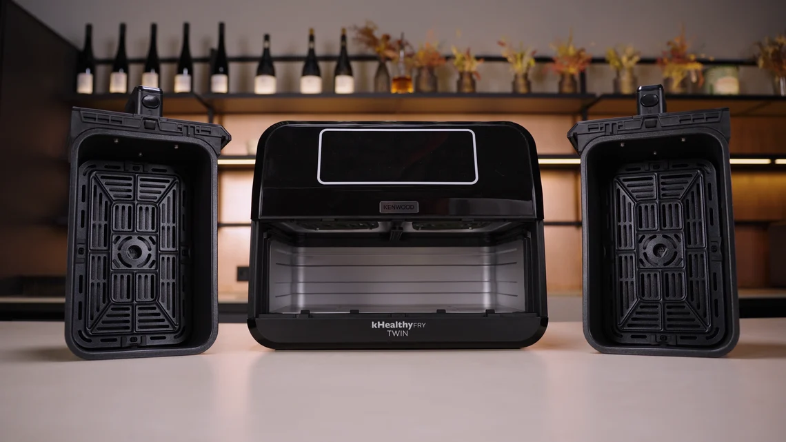 Trotz einiger Schwächen ist die Kenwood Fry Twin HFM20 eine solide und vor allem günstige Dual-Zone Heißluftfritteuse.