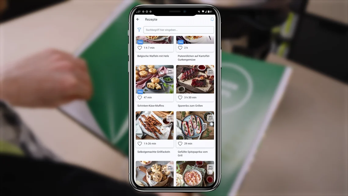 Übersichtlich und ansprechend: Bosch Home Connect bietet Rezepte für alle Geschmäcker.