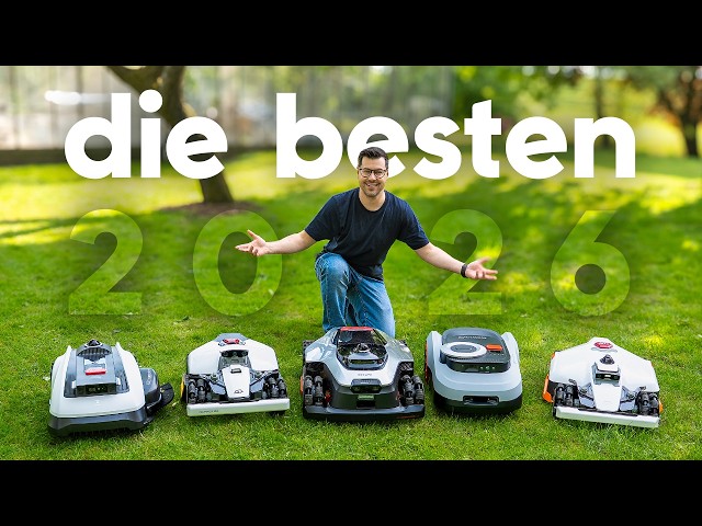 Mähroboter Test 2026 - Die 5 besten Mähroboter im Vergleich!